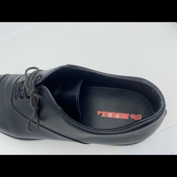 Mens Black Leather Prada Shoes 11-1/2 - Picture 7 of 16
